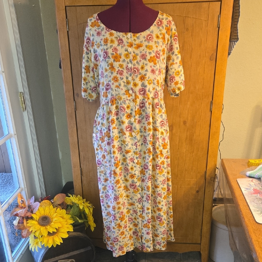 110 Vintage Erica II & Co. Floral Print Women's Dress